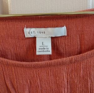 Cato Ladies top Large, Terracotta